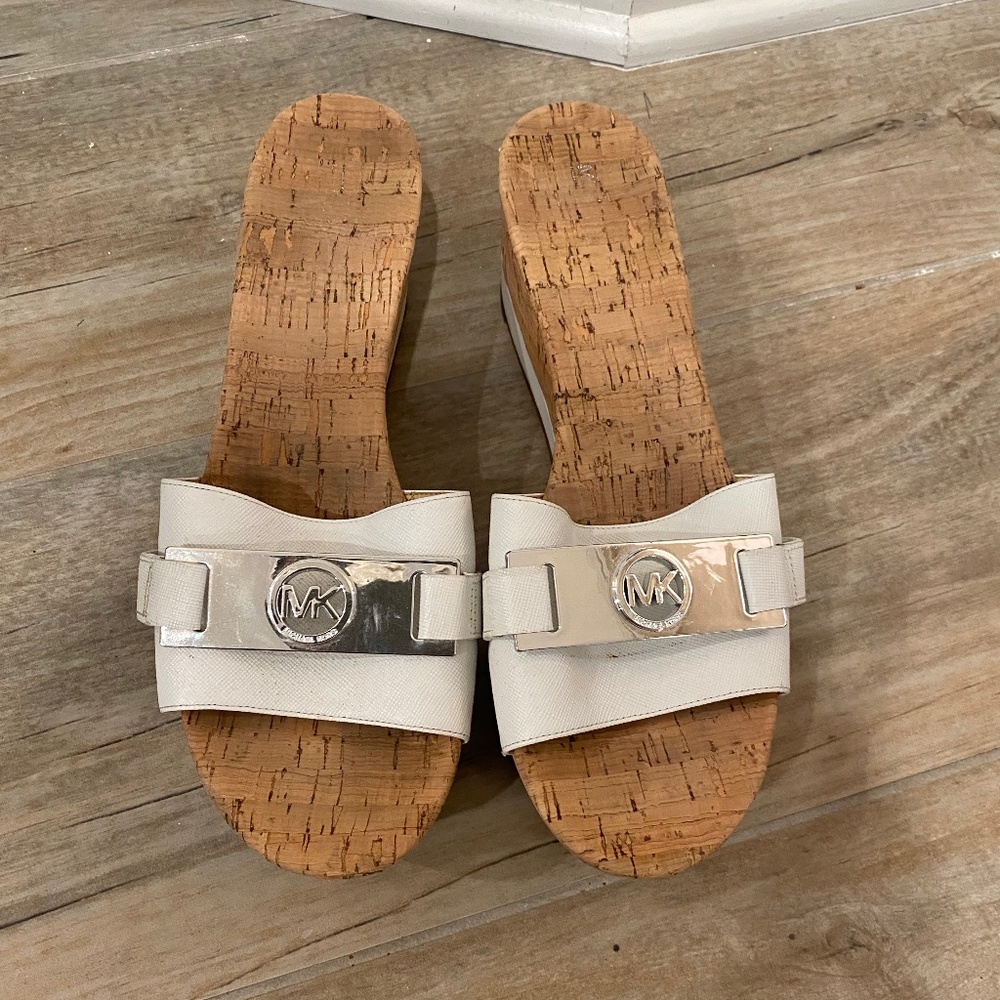 Michael Kors Warren Leather Platform Sandal